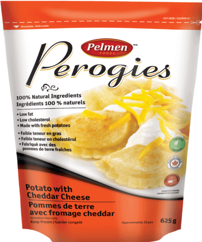 Potato with Cheddar Cheese Perogies